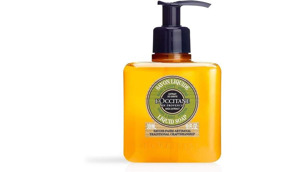 detailed review of loccitane shea verbena liquid soap