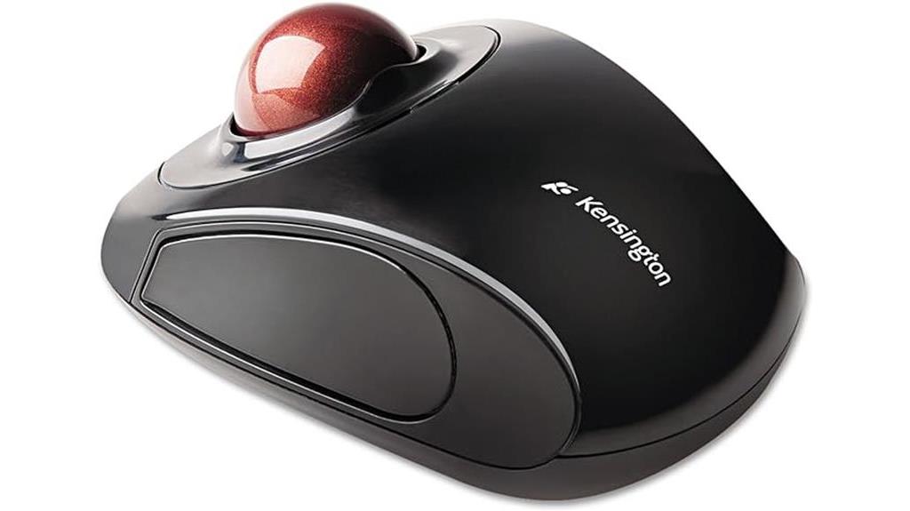 wireless trackball mouse details