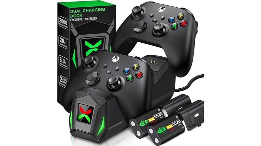 improved charging station for xbox one series x s controllers