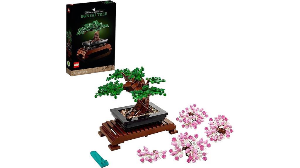 soothing and artistic lego bonsai
